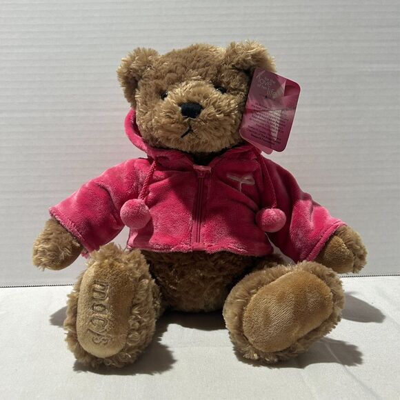 GUND Teddy Bear For The Love of her Life Breast Cancer Awareness Macys Plush 12" - Picture 1 of 16